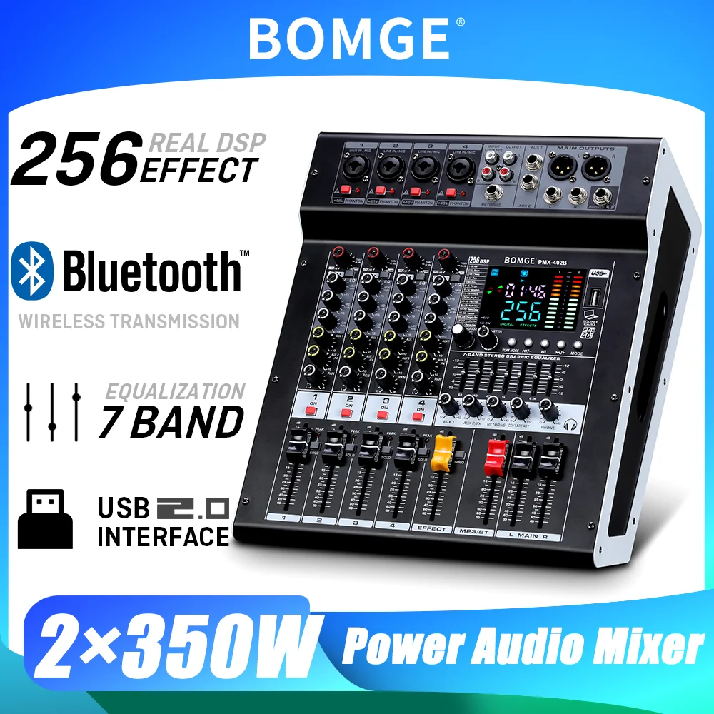 Audio Music Dj - BOMGE 4 Channel 350W×2 Power Audio