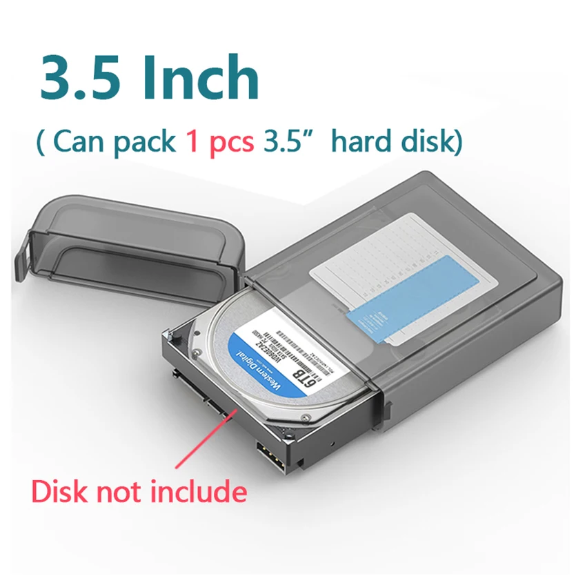 PHIXERO Externe Festplatte Fall 3.5 "2.5" Zoll PC HDD SSD Disk Storage Box HD Fach Abdeckung Protector hardcase Caddy Tasche mit EVA