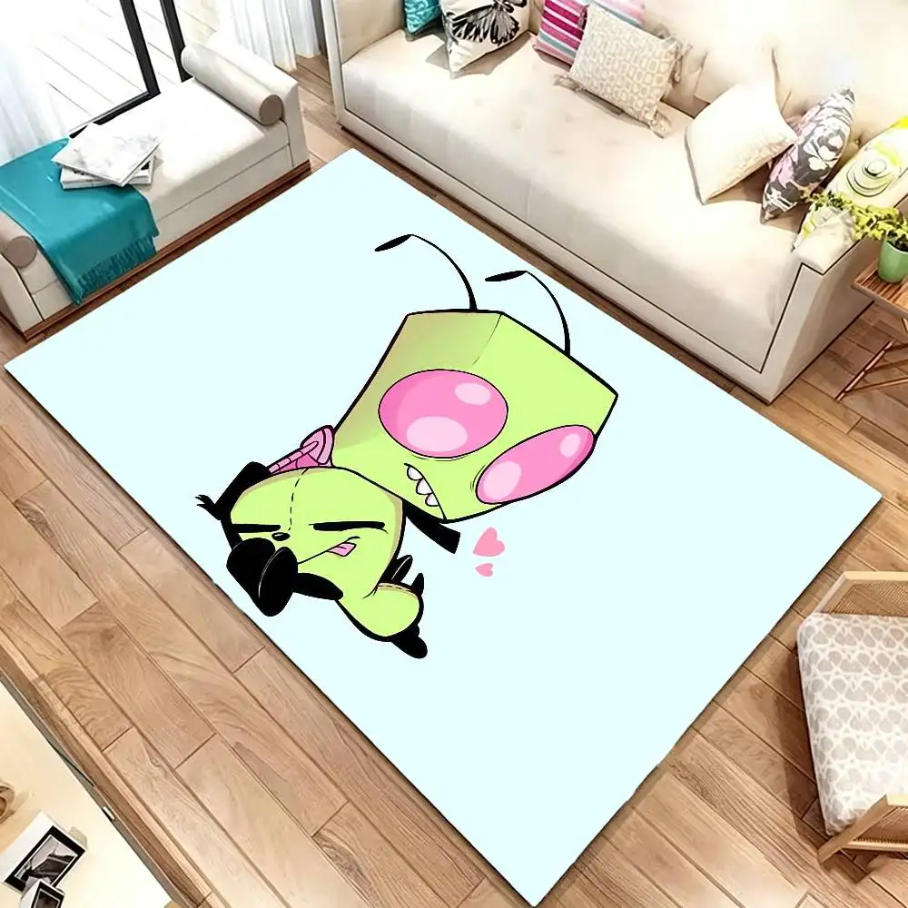 Madness-s Invader Zim Gir-ES Soft Thick Non-Slip Mat for Living Room Bedroom Kitchen Decor Rugs