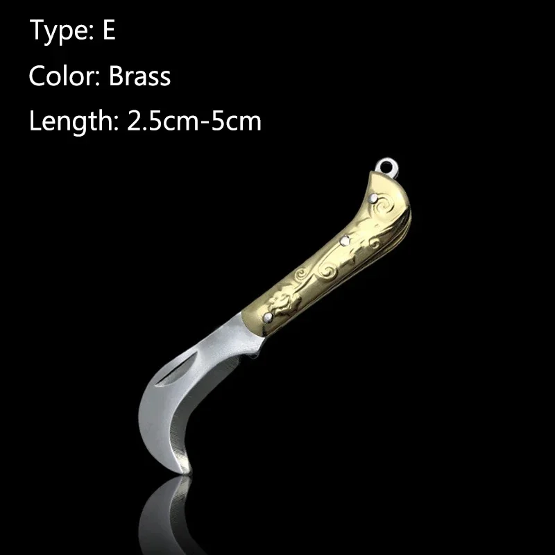 EDC MIni Bella Conchiglia Keychian Coltello Pieghevole e Mini Lama Collana Portafoglio Tascabile Portachiavi Coltelli Strumento Di Sopravvivenza Taglierina Pelapatate