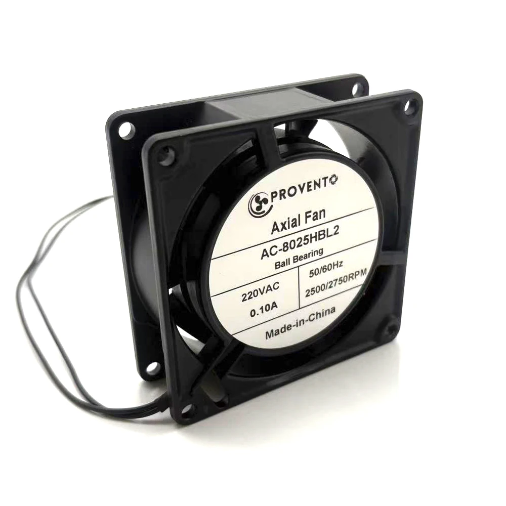 80*80*25mm axial fan AC220V 50/60Hz 15W 2300/2700rpm cooling fan for cabinet, inverter,ventilation