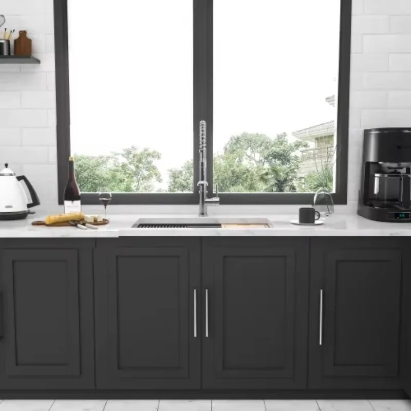 Kitchen Sink Workstation 32x19x9 Kitchen Sinks Drop in Stainless Steel Single Bowl Handmade Topmount Sink with Cutting Board