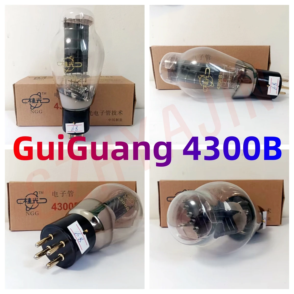 

Guiguang 4300b Tube Replacement WE300B/Linlai 300B/Shuguang 300B-98 Vacuum Tube Amplifier Matching Four Channels