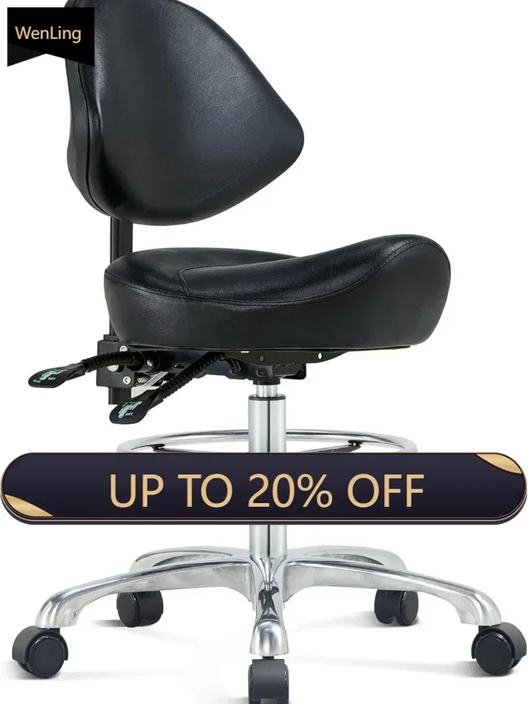Back Support,Esthetician Chair Ergonomic Saddle Chair For Dental Hygienist, Doctor, Medical, Salon Beauty Salon Chair Furniture