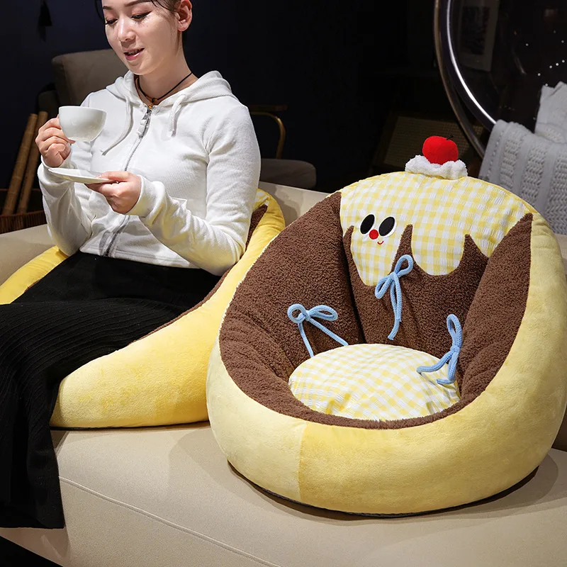 

Теплый уютный полузакрытый мультяшный диван, плюшевые игрушки, мягкая уютная теплая напольная подушка для сиденья, мини-диван, кавайный домашний декор, креативный подарок