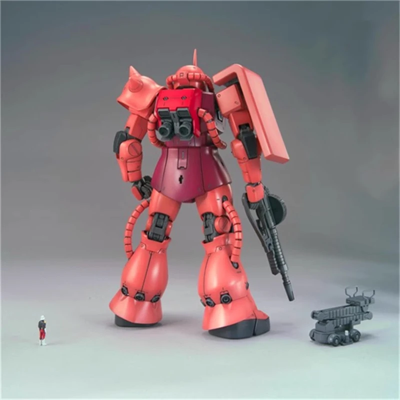 Bandai Mobile Suit Gunpla MG ZAKU II CHAR'S CUSTOM MS-06S Collection Hand Figure Movable Robot Ornament Toy Birthday Gift