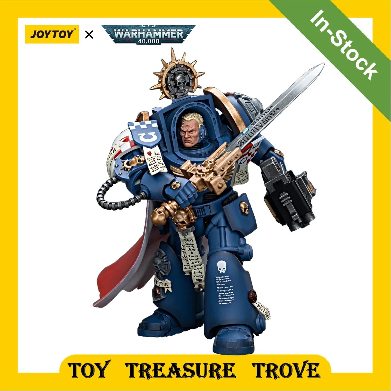 [IN STOCK] JOYTOY Warhammer 40K 1/18 Action Figures Ultramarines Terminator Captain Severus Agemman Anime Toy