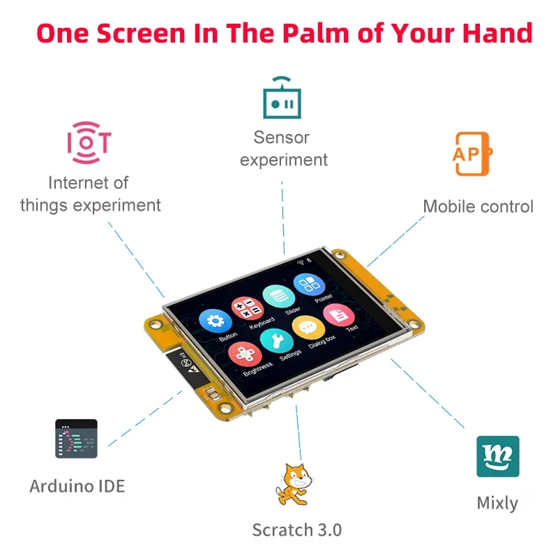 ESP32 Development Board 2.8 Inch Touch Screen LCD TFT Module ESP-WROOM WIFI & Bluetooth for Arduino LVGL Optional Acrylic Case