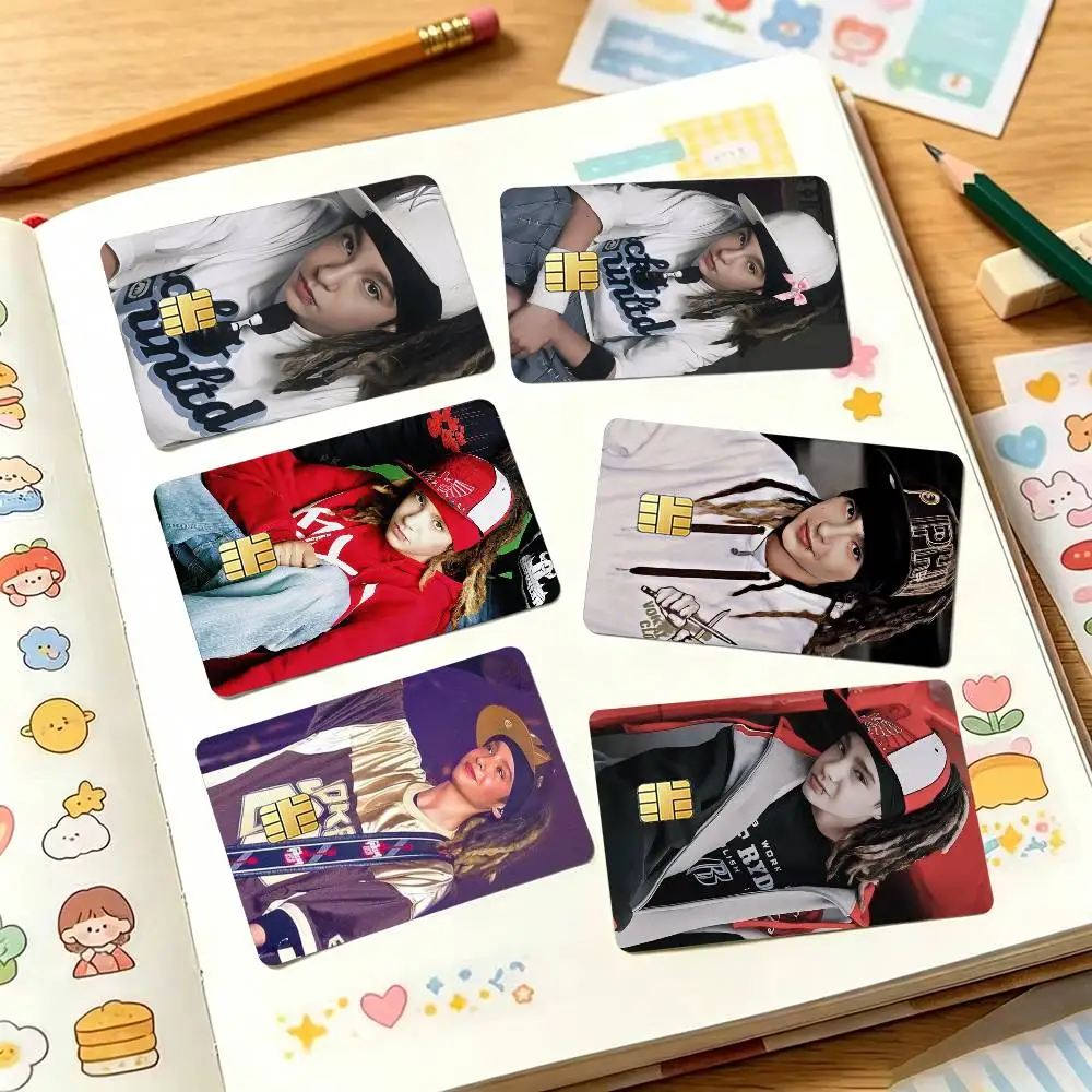 Bill Tom Kaulitz T-Tokio Hotel Credit Card HD Stickers Game Card Decal Small Chip Waterproof Sticker Gift