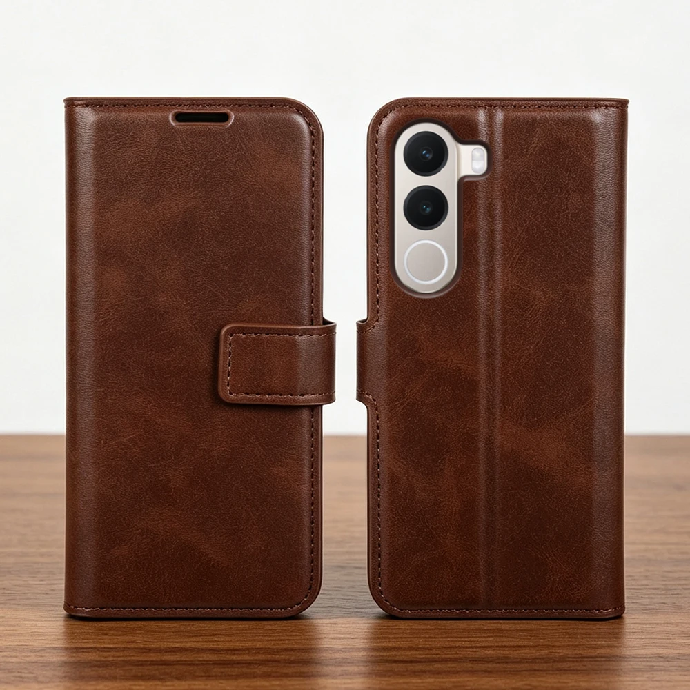 Premium Calf Leather Flip Case For Realme C100 C100i C100x 14 15 16 Pro Plus 14x 15x 15T C85 C71 C75 GT 8 Pro Phone Case Cover