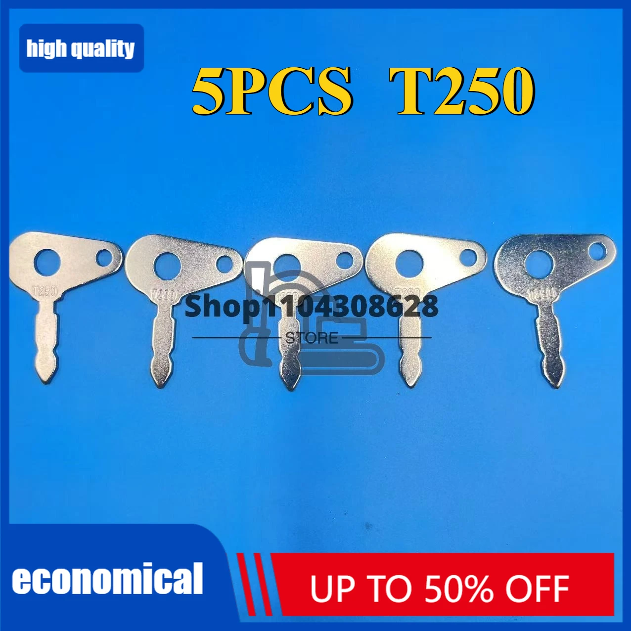 

5 шт. T250 ключи ELI80-0139 ключ зажигания подходит для тракторов Lucas Massey Ferguson Benford FordCase International Harvester