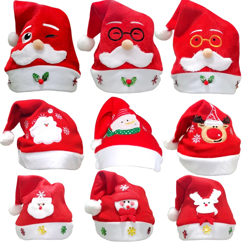 1-6year Kids Christmas Hat Cute Long Tail Ball Children Knitted Hats Baby Winter Warm Woolen Beanies Boy Girl New Year Accessory