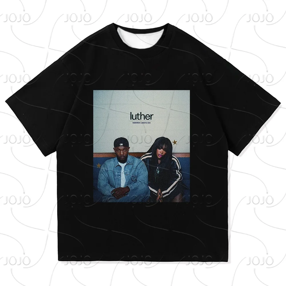 كندريك لامار SZA لوثر التي شيرت 2025 موضة الرجال/النساء الملابس Shiz جامعة الخريجين الملابس الهيب هوب تي شيرت للأيام الهدايا #1