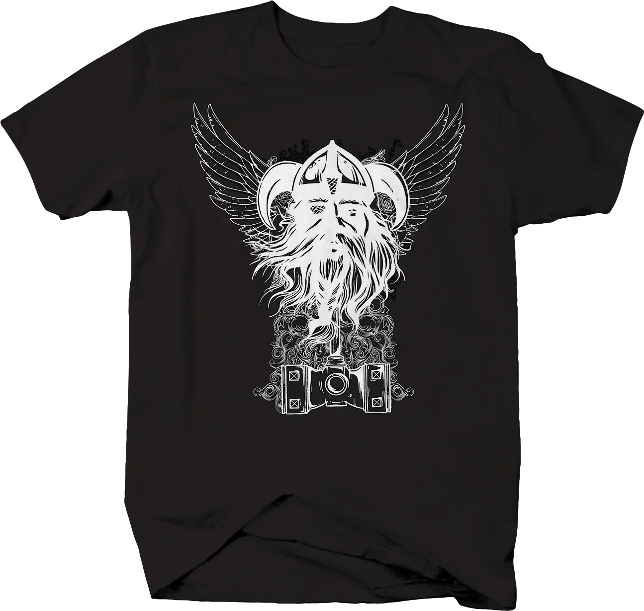 

Nordic warriors Warrior God Wings Thors Hammer Men T-Shirt Short Sleeve Casual 100% Cotton O-Neck Summer Harajuku Shirts