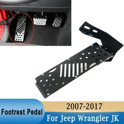 Interior Drive Brake Footrest Pedal Left Side Kick Panel for Jeep Wrangler JK 2007-2017 Rest Pedal for Driver Left Foot