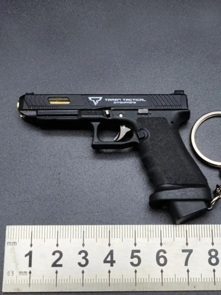 Model pistoletu ze stopu metali w skali 1:3, Empire GLK G34, metalowy breloczek, zabawka do rozkładania, prezent dla mężczyzn, dekoracja, figurki i miniaturowe modelki. — 2