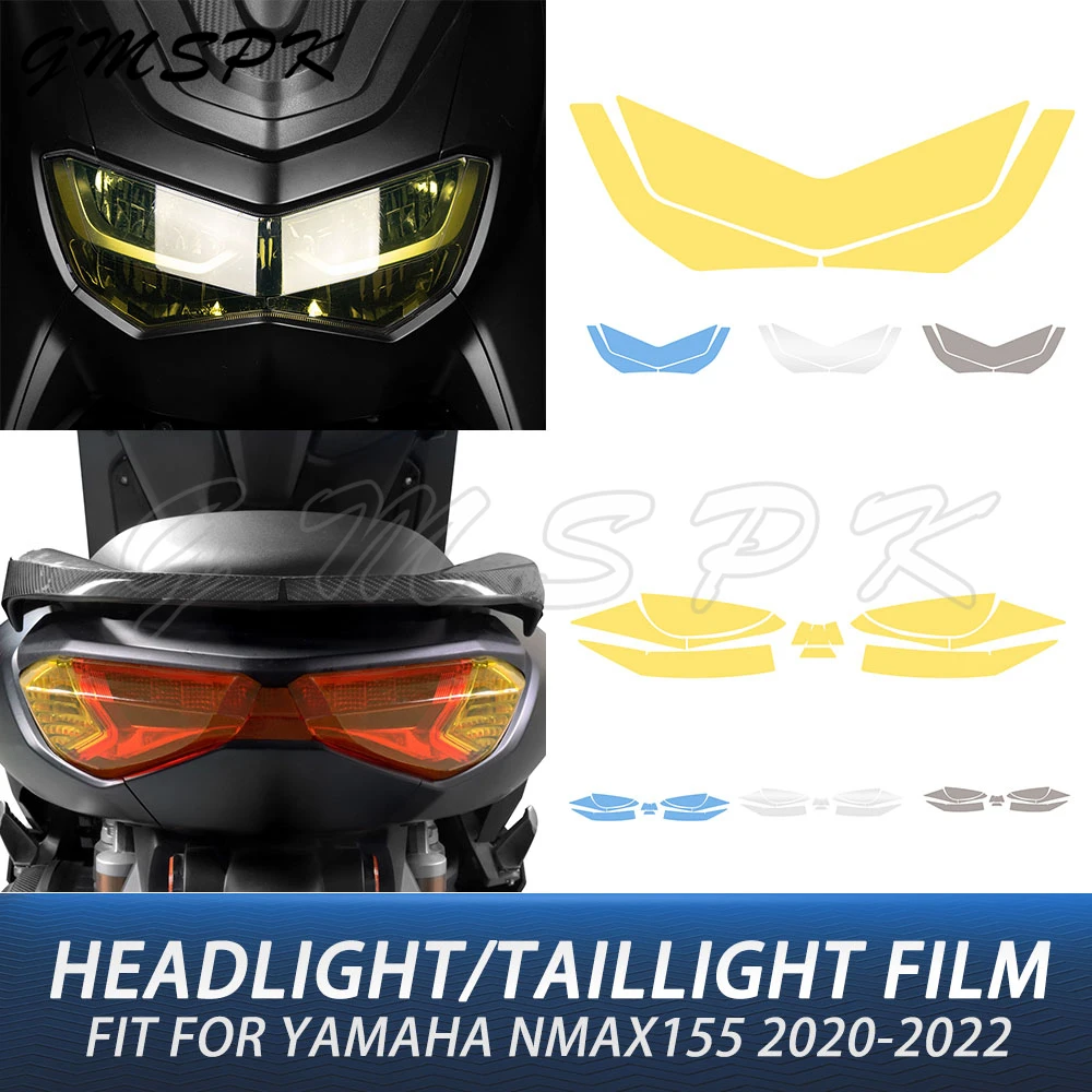 

Fit for Yamaha NMAX 155 NMAX155 2020-2022 Motorcycle Headlight Film PVC Transparent Tail Light Protective Film Sticker
