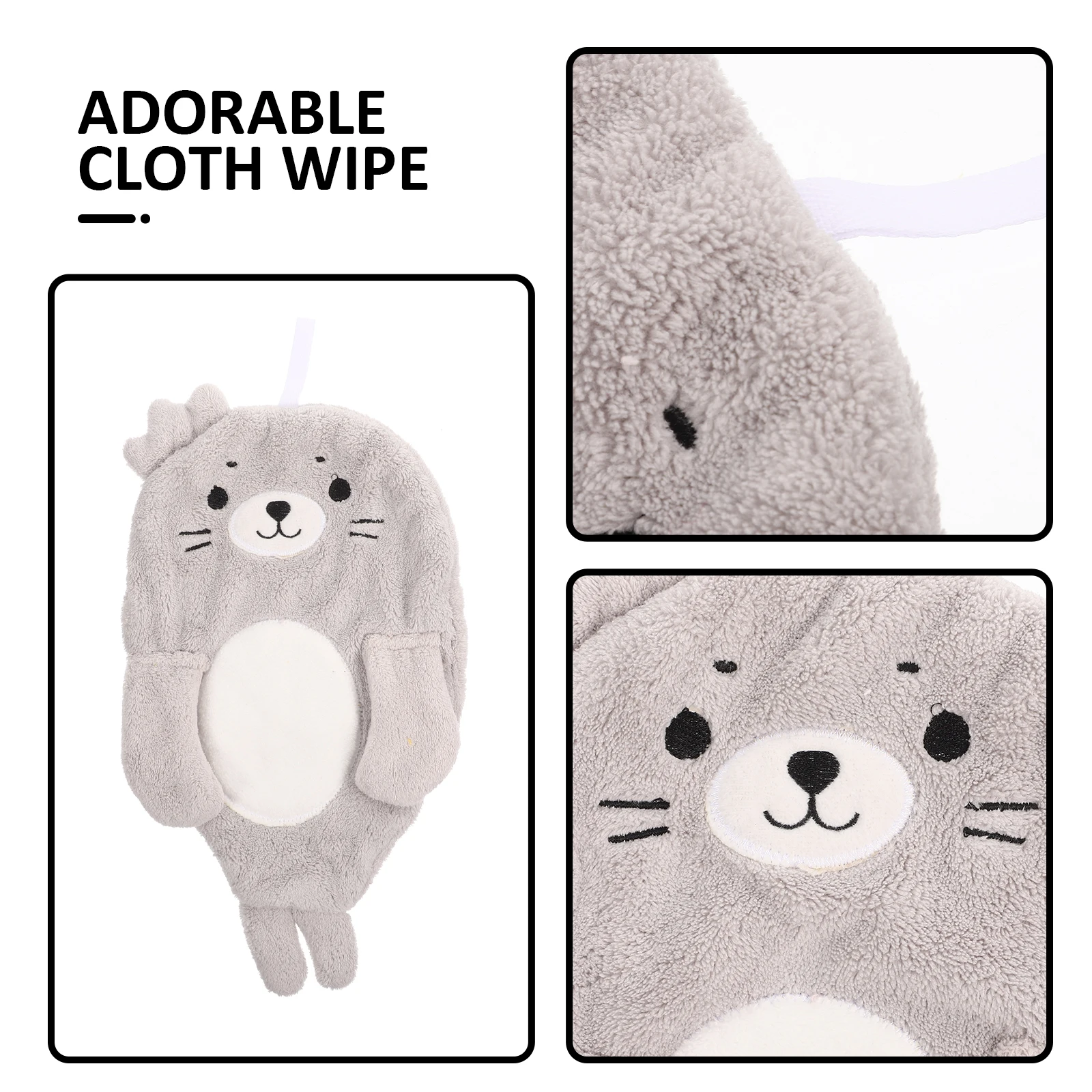 

Cartoon Hand Towel Adorable Wash Wipe Cute Animal Hanging Cloth For Bathroom Kitchen Decorative Towels Home Cleaning Wipes