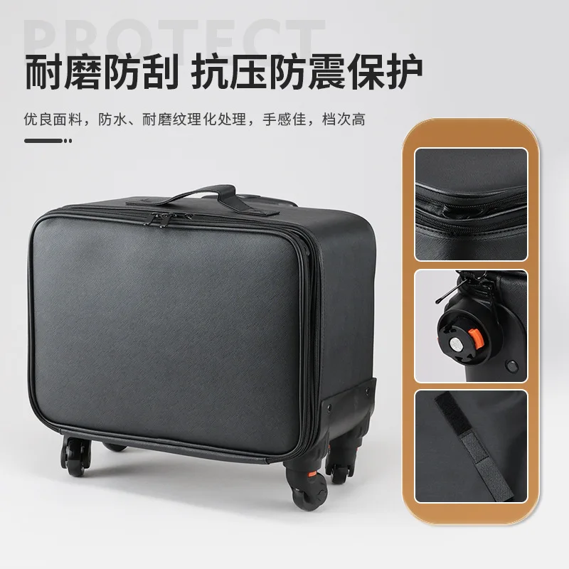 Professional rolling makeup case, portable makeup bag, suitable for permanent makeup, nail art,