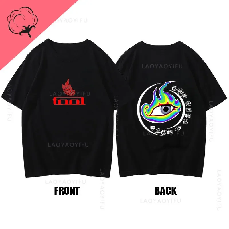 Hot Sale New Toolband 100%CottonT Shirts Retro Short-Sleeve Rock Band Tops Streetwear Hip-hop O-neck Men Women Clothing GYM Tees