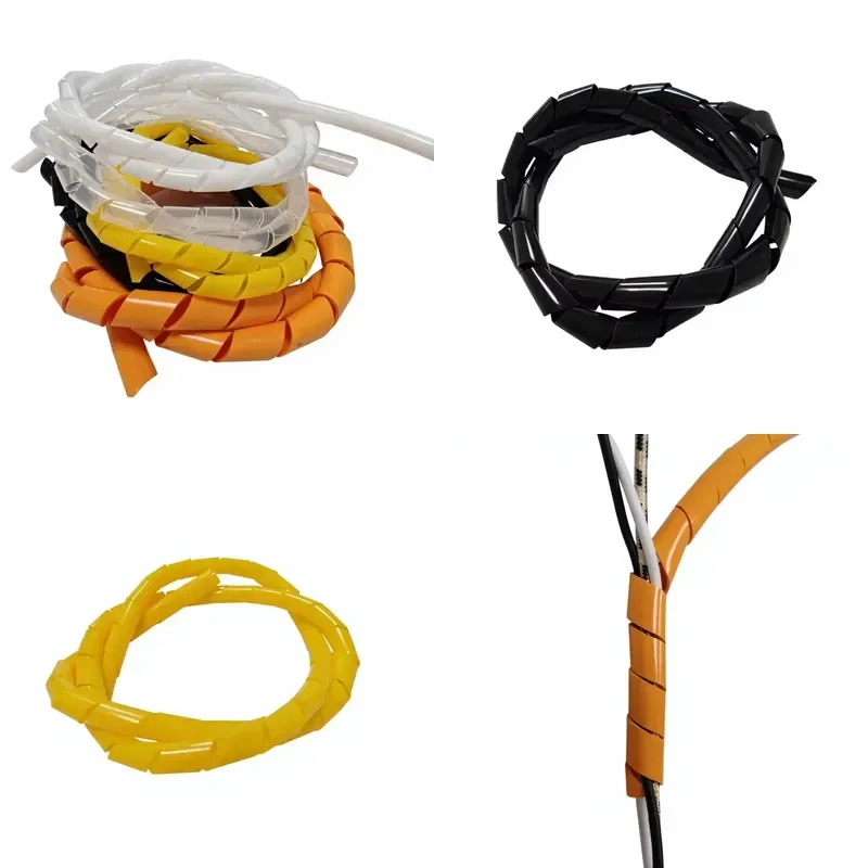 for Industrial Grade Insulated Spiral Cable Management Sleeve Waterproof and Dustproof Spiral Winding