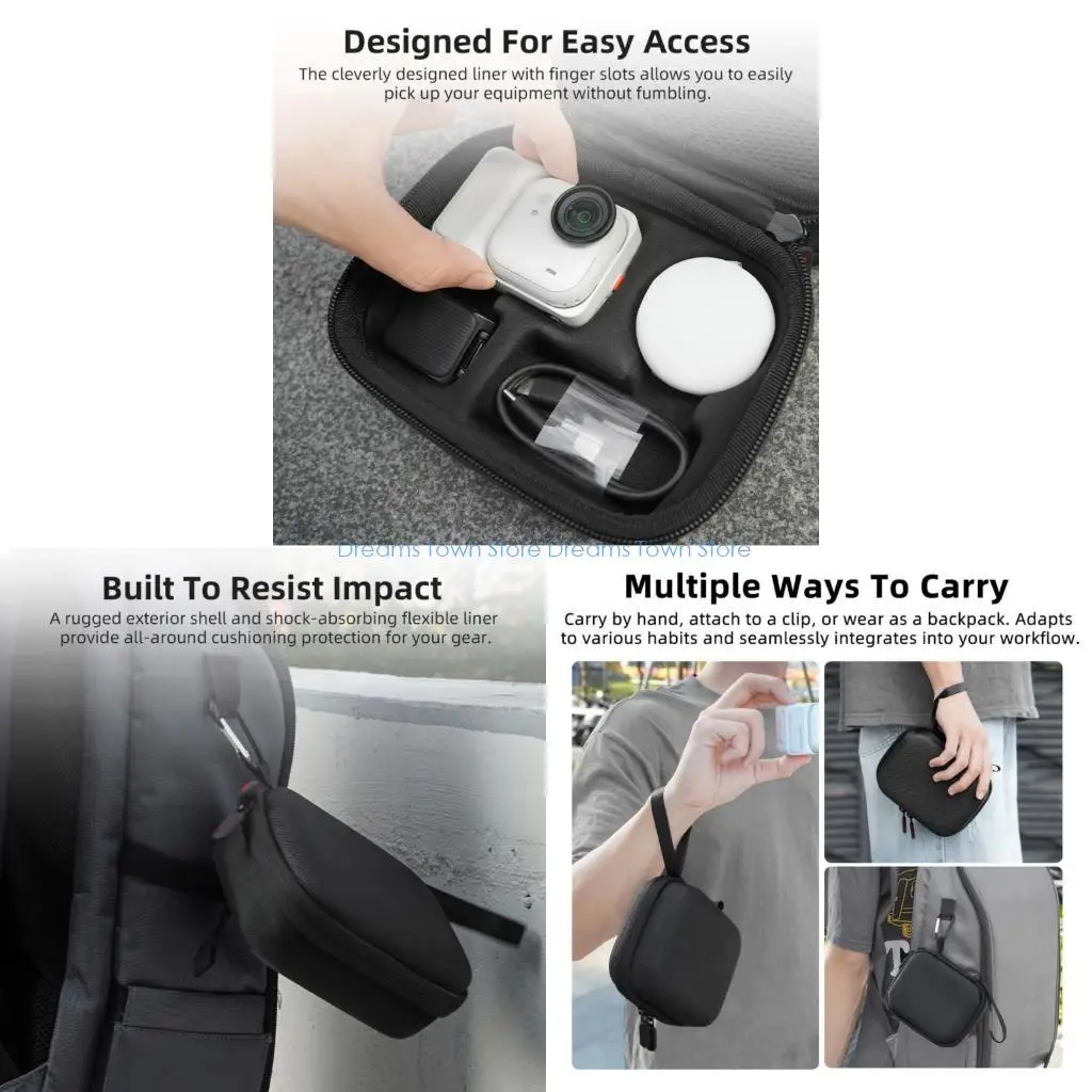 حقيبة تخزين مقاومة للماء HX6A لحقيبة كاميرا Go بسحابات معززة
