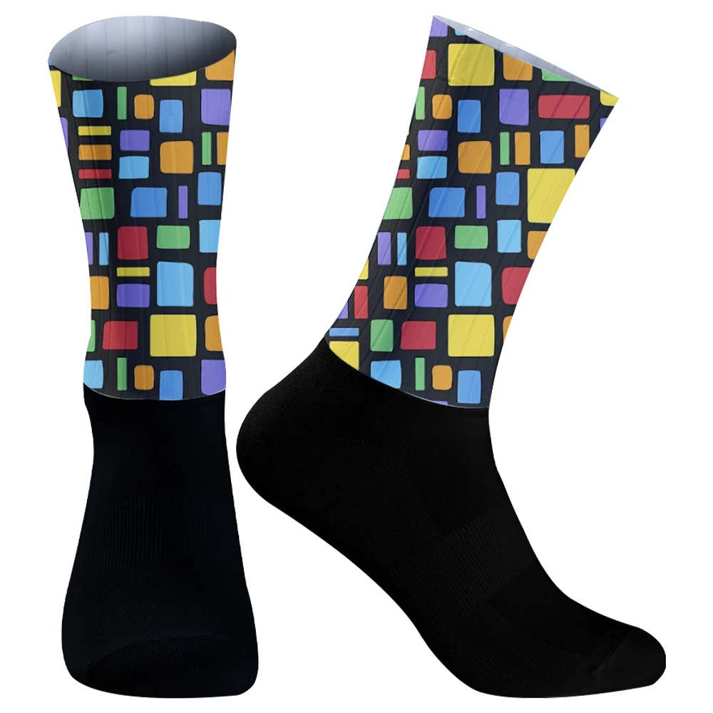 

Носки для бега по пересеченной местности, новые компрессионные носки, спортивные велосипедные носки