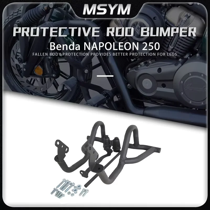 

Motorcycle Accessories Engine Guard Highway Crash Bar Bumper Anti Fall Protector For Benda Napoleon 250 NAPOLEON 250