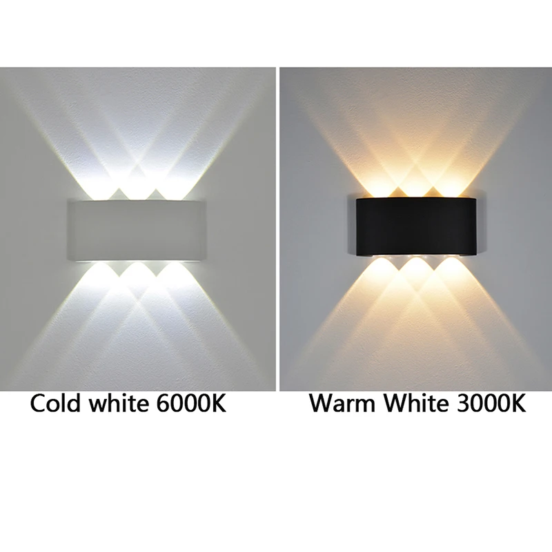 Nordic LED Waterproof IP65 Outdoor Wall Lamp 6W 8W Aluminum PIR Motion Sensor Wall Light Garden Porch Sconce AC110V220V