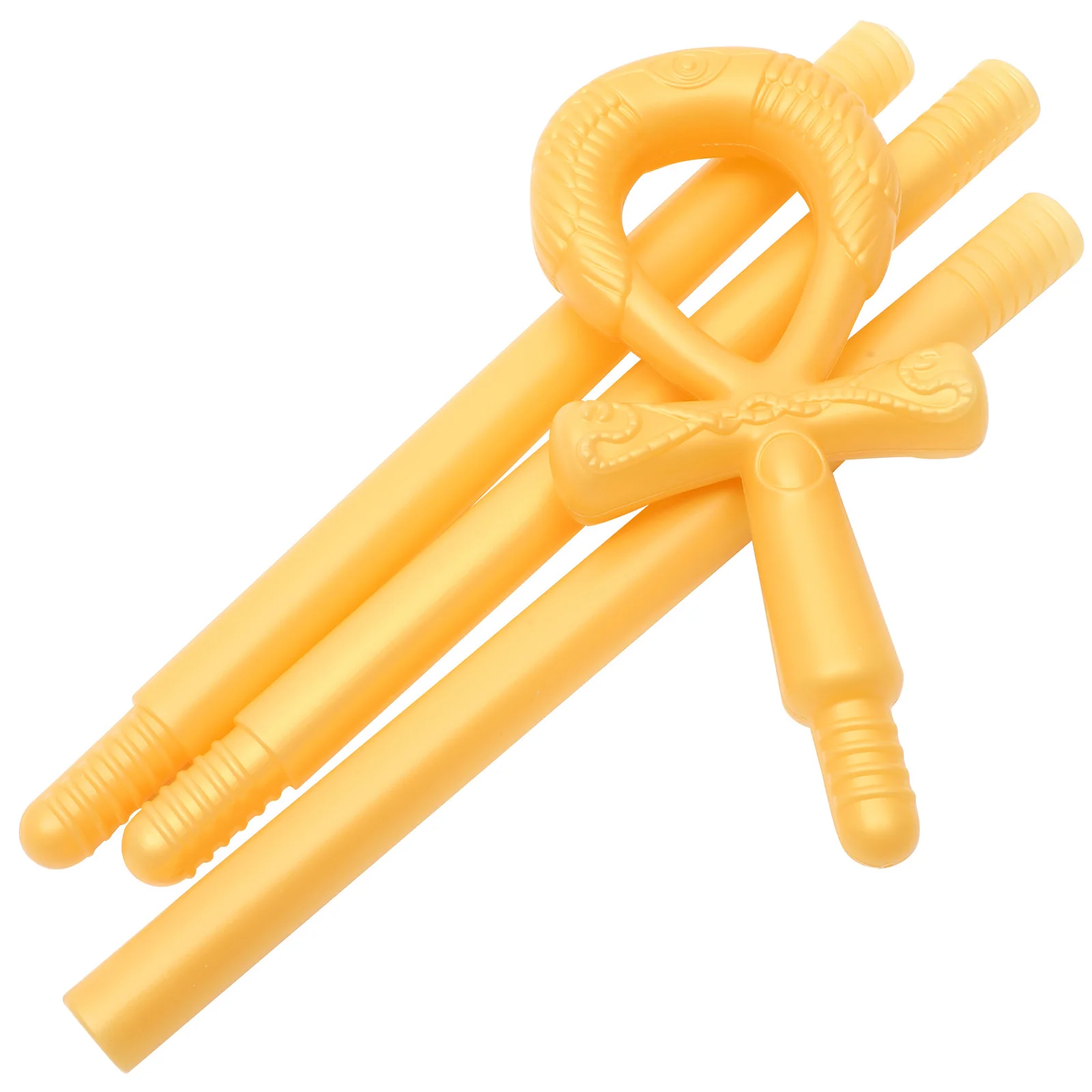 ファラオの笏（しゃく）5cm プラスチック製杖 ハロウィンコスプレ小道具 ハロウィン笏 コスチュームアクセサリー 歩行杖 デコレーション