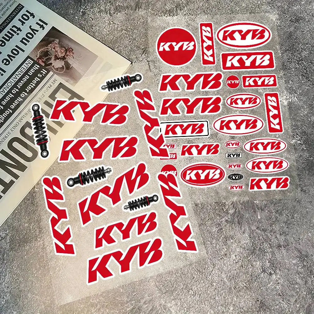 For KYB Stickers Moto Sticker Auto Body Bumper Windows Motorcycle Laptop Walls Vinyl Decal Car Tuning Accessories