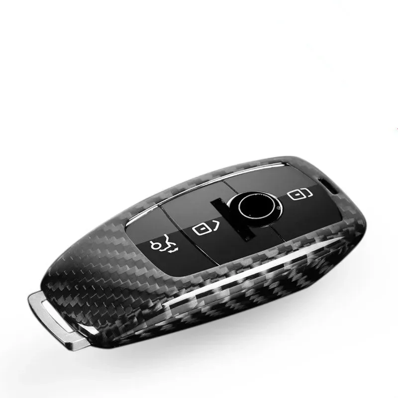 

Чехол для ключей из углеродного волокна для нового Mercedes-Benz E-Class E200L E300L — стильный и защитный чехол для ключей
