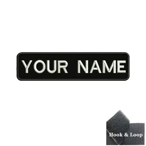 1PC 10CMX2.5cmカスタムパーソナライズされた名前パッチストライプバッジタグシェブロンアームバンドアイアンオンまたはフックループ刺繍 6つのベストセールスガールズパッチ-11