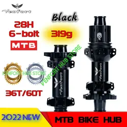 2022 NEW Black VENFORT 240 EXP 180 MTB Bike 28H Naben 6-bolt In Front 100*15 Rear142 *12mm 100/135mmUltra Light MTB HUB