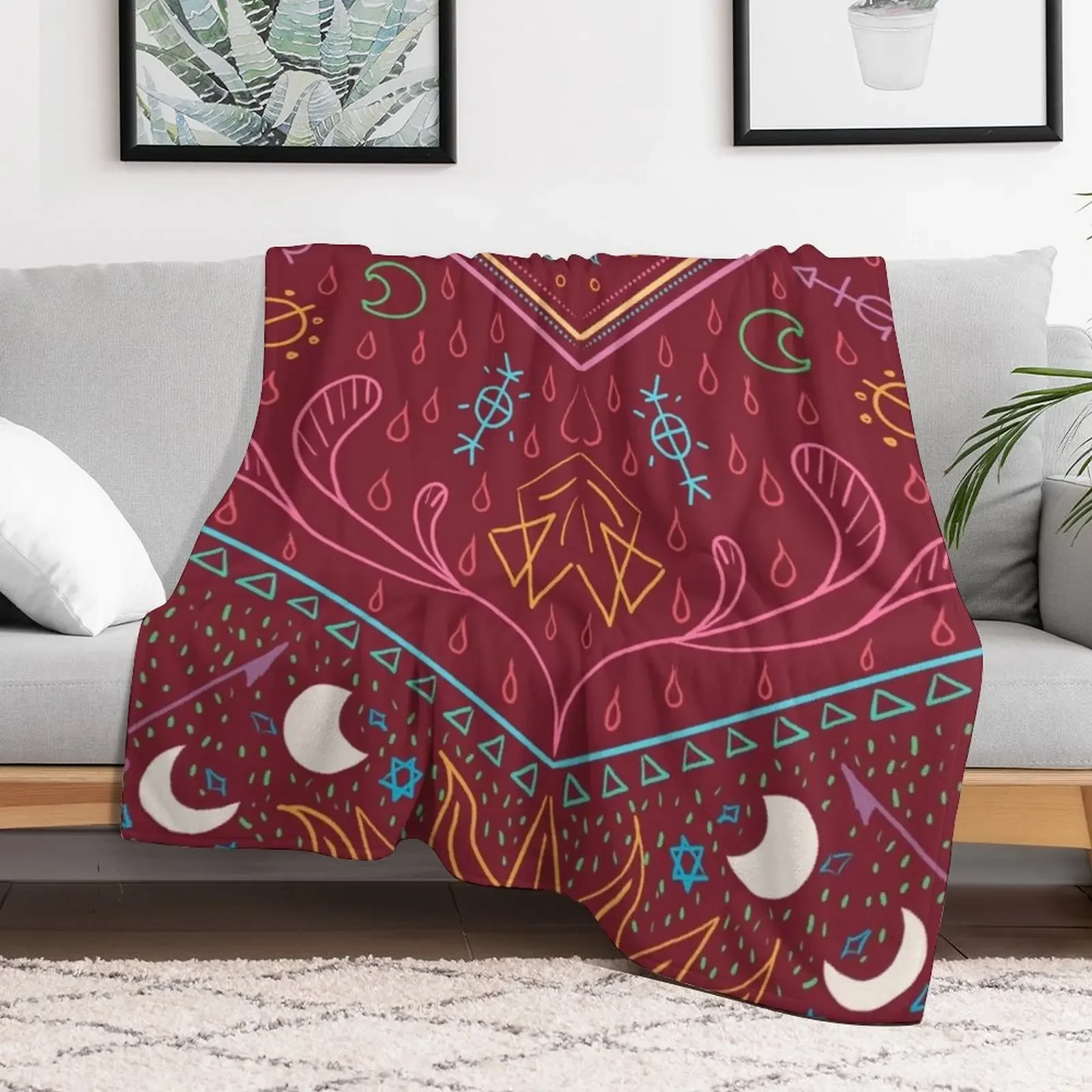 Mollymauk Tealeaf - Long May He Reign Throw Blanket No Pilling Soft Warm Blanket for Bed