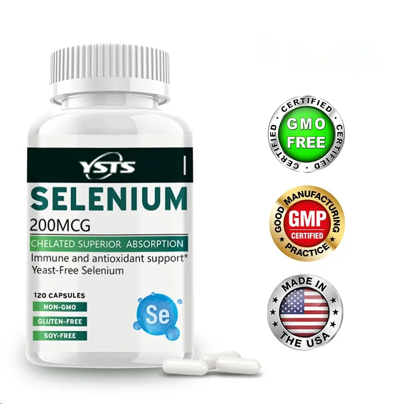 Selenium 200mcg - For Heart, Bone & Immune , Thyroid Support - Non-gmo