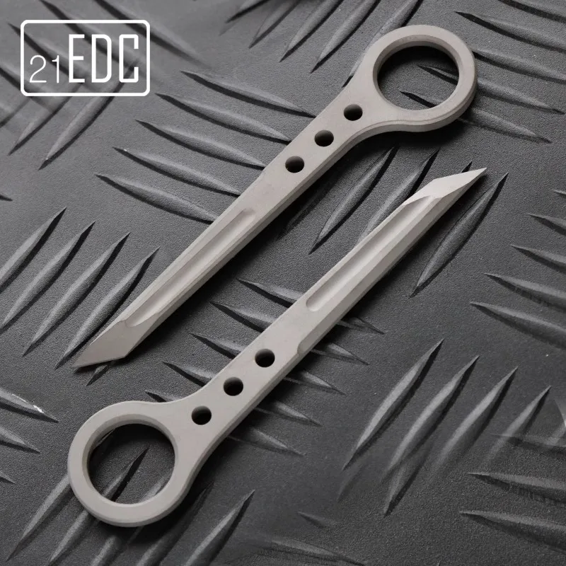 21EDC Gear Titanium Alloy Portable and Multifunctional Outdoor Tool Personal Decompression Self-Protection