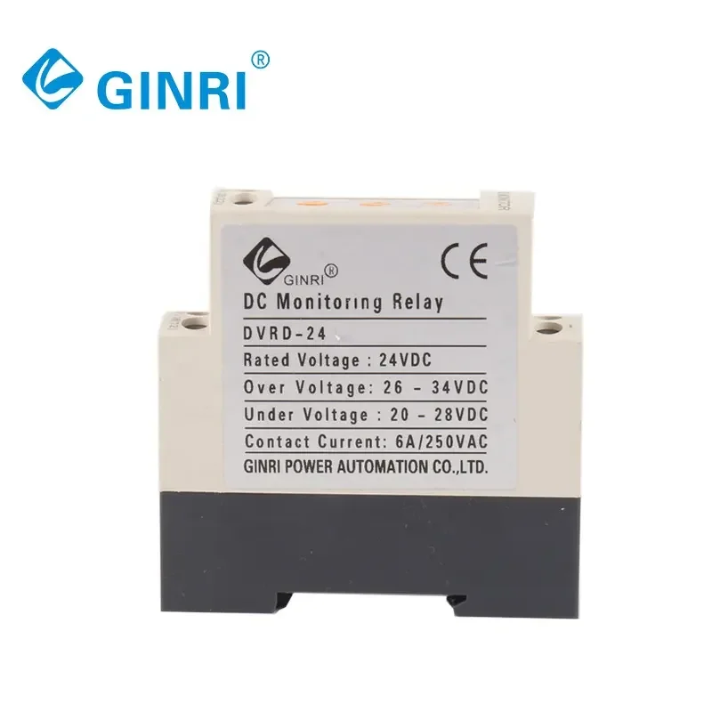GINRI DVRD-48 12/24/36/48 فولت تيار مستمر الجهد الزائد الجهد المنخفض حماية رصد التتابع الجهد حماية التتابع
