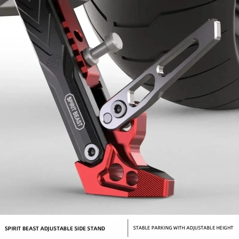 

Motorcycle Support Side Frame Adjustable High Side Support Scooter Side Stand Kick Bracket for Honda CB400X CB400F CBR400R