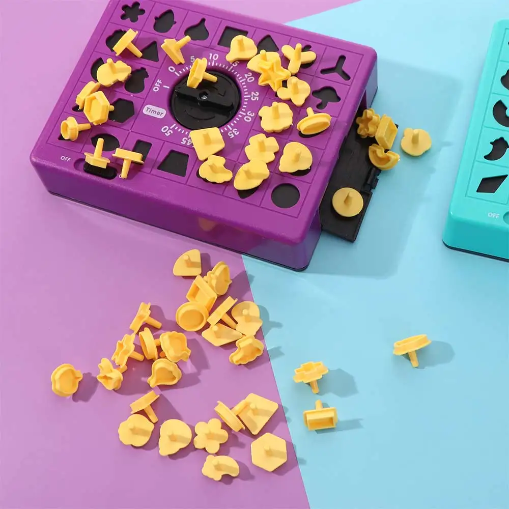 Two Players Time-Matching Puzzle Family Fun Entertainment Timing Puzzle Board Game Interactive Exciting Time Board Puzzle