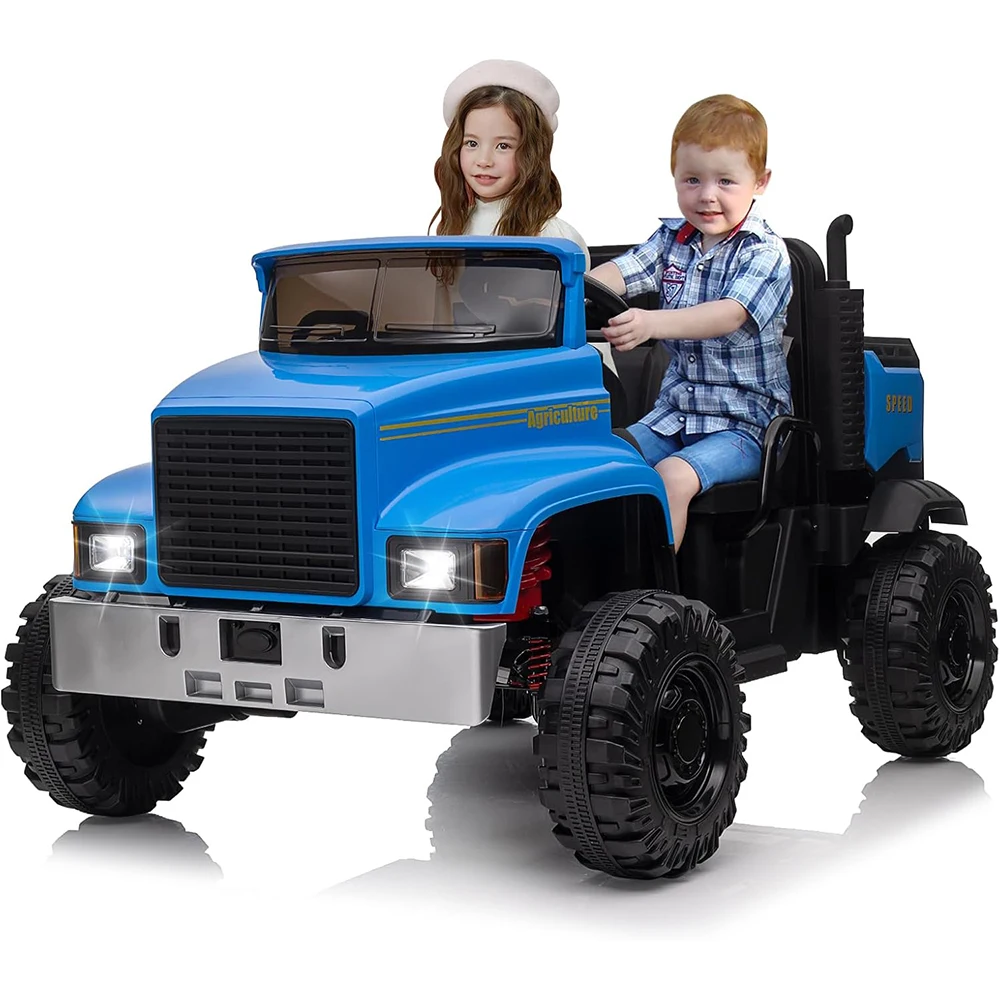 24V UTV Electric Car with Dump Bed for Kids, 4WD Ride On Car, 4x200W Motors with Remote Control, 4xSpring Suspension, 3 Speeds