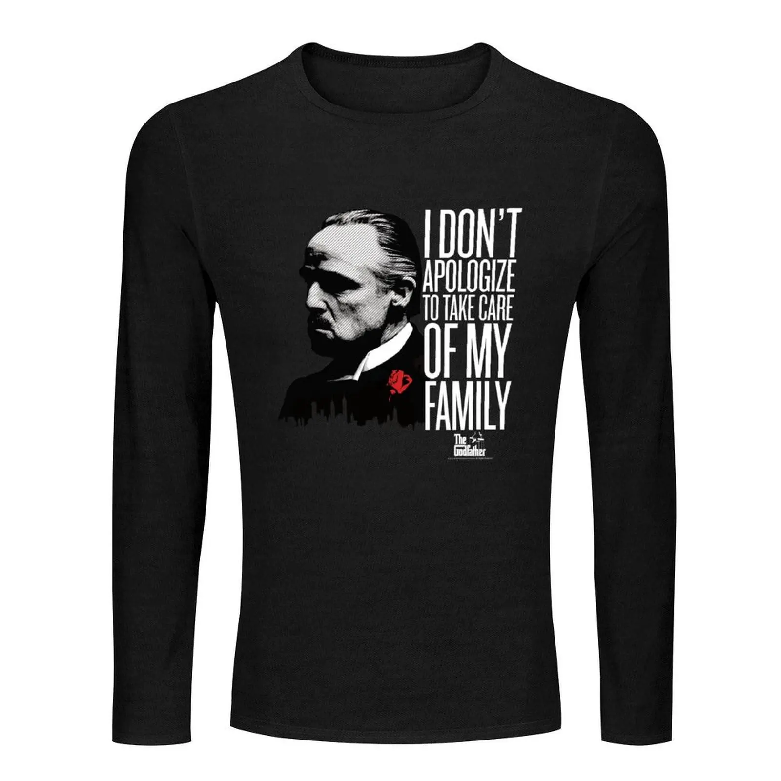 The Godfather Vito Corleone I Don't Apologize Quote Long T-Shirt sweat shirt oversized t shirt Oversized t-shirt Men's t shirts