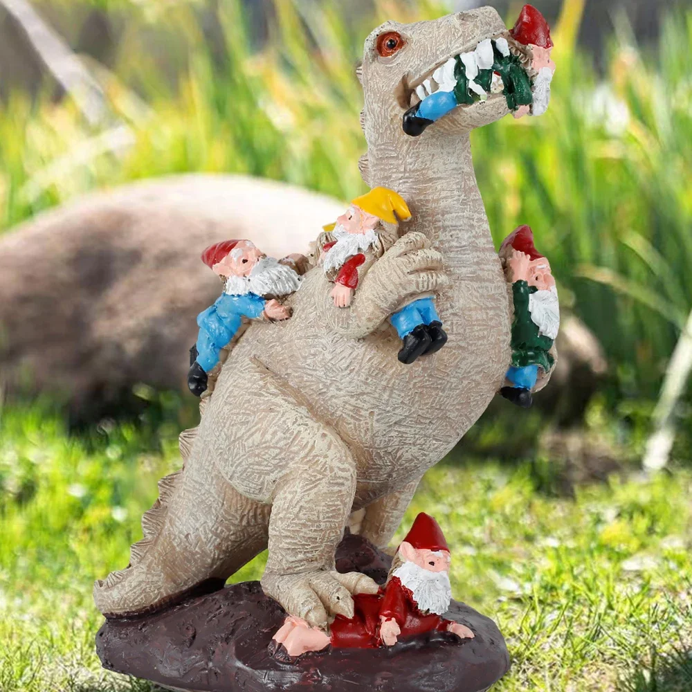 5/1PCS Dinosaur Gnomes Garden Statues Garden Decor Yard Decorations Outdoor Patio Yard Lawn Ornaments Unique Housewarming Gifts