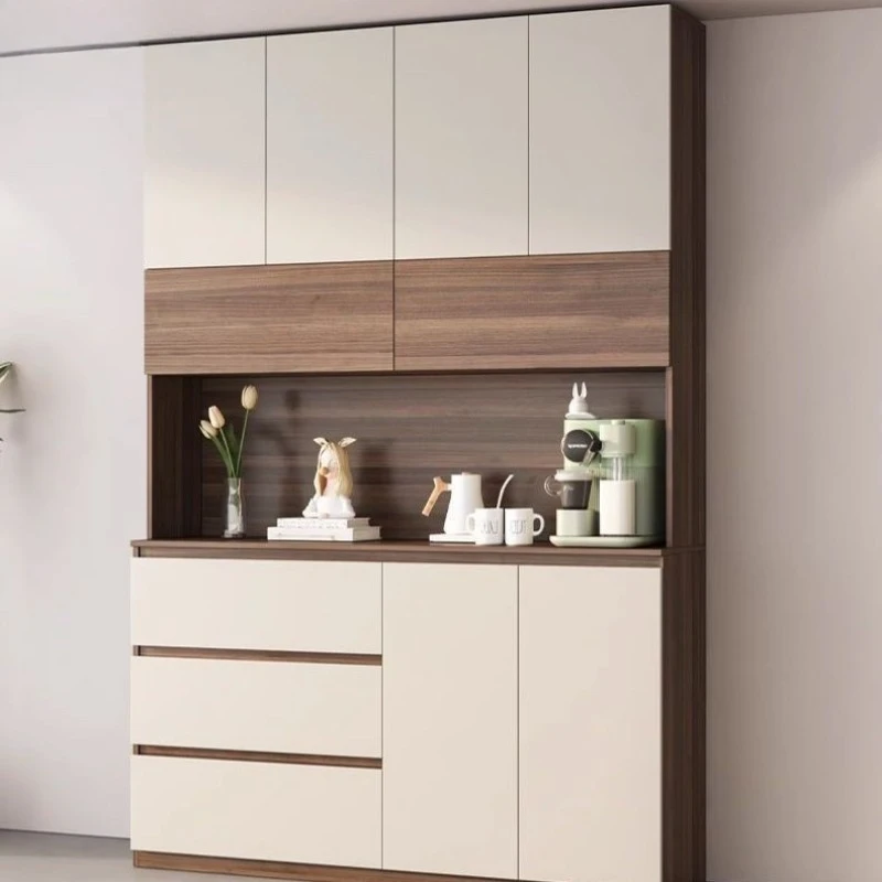 Luxury Wall-Mounted Buffet Cabinet for Dining Room Entryway Storage Tea Cabinet Multi-Functional Solid Wood Hall Cabinet