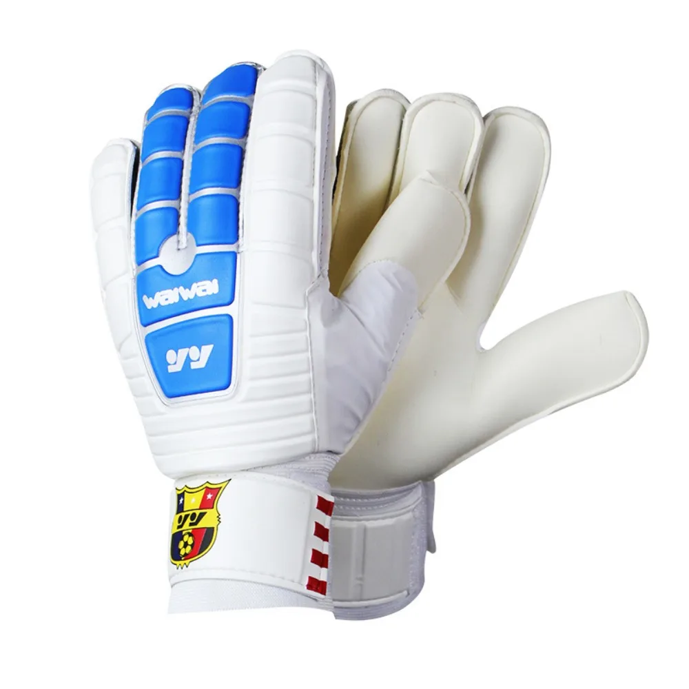 1 Pair Anti-Slip Goalkeeper Gloves Latex Finger Protection Game goalkeeper gloves Cushioning Antiskid Kids Goalie Gloves