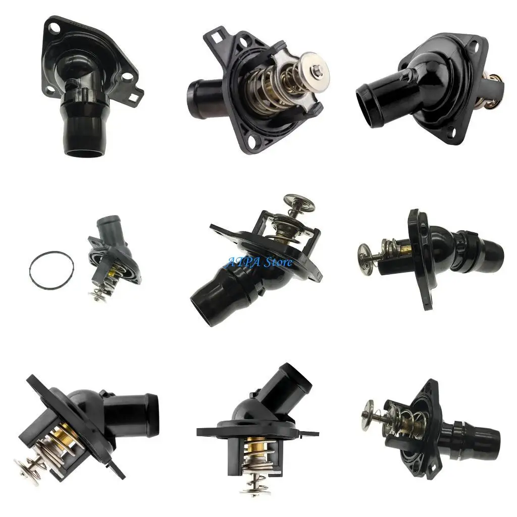 

U13C For 19301-RAA-A02 Car Engine Coolant Thermostat Assembly with Housing Case Cover