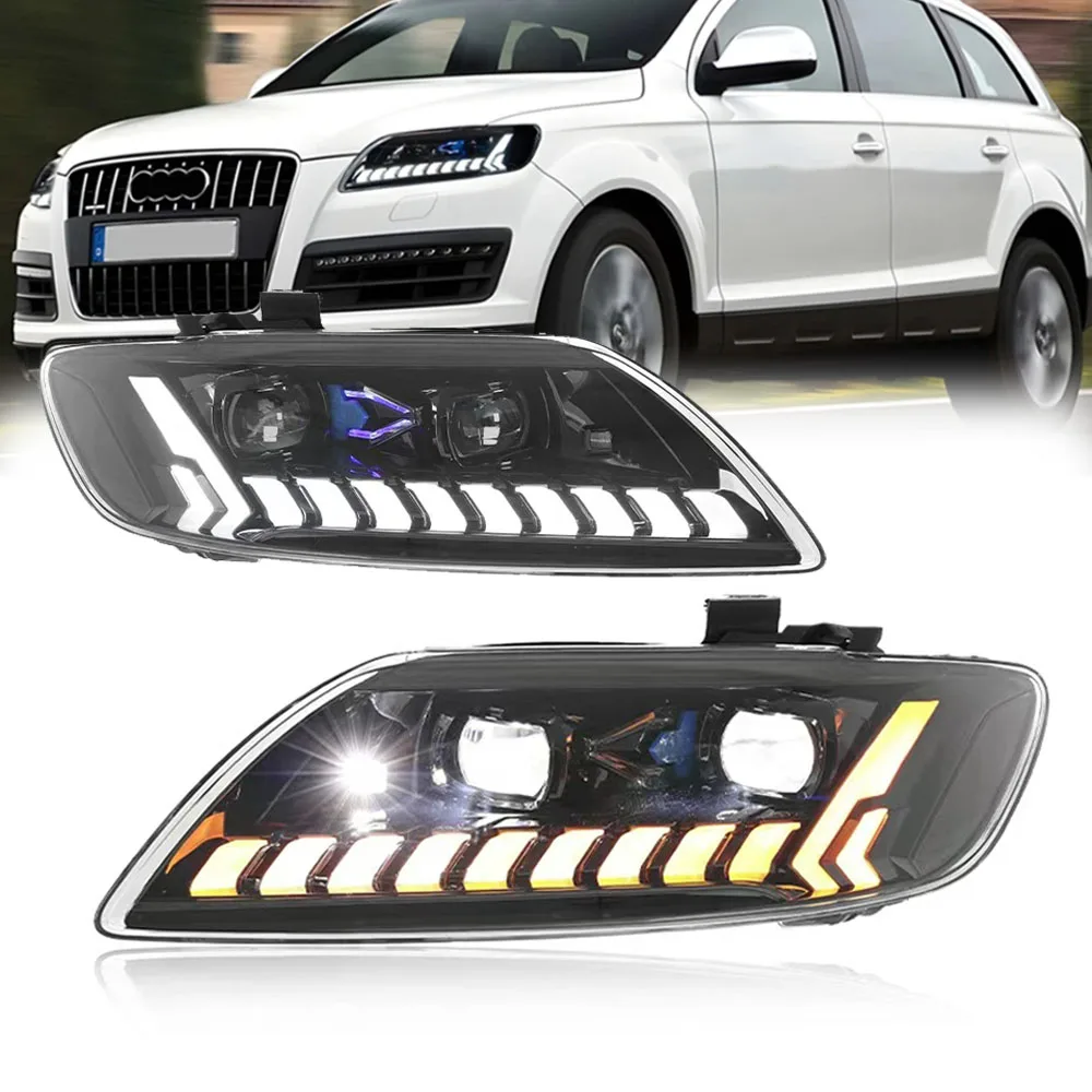 

Pop Pop 2 Pcs Car Light For Audi Q7 2006-2015 Headlight LED Projetor Head Lamp Daytime Running Light Automotive Accessories