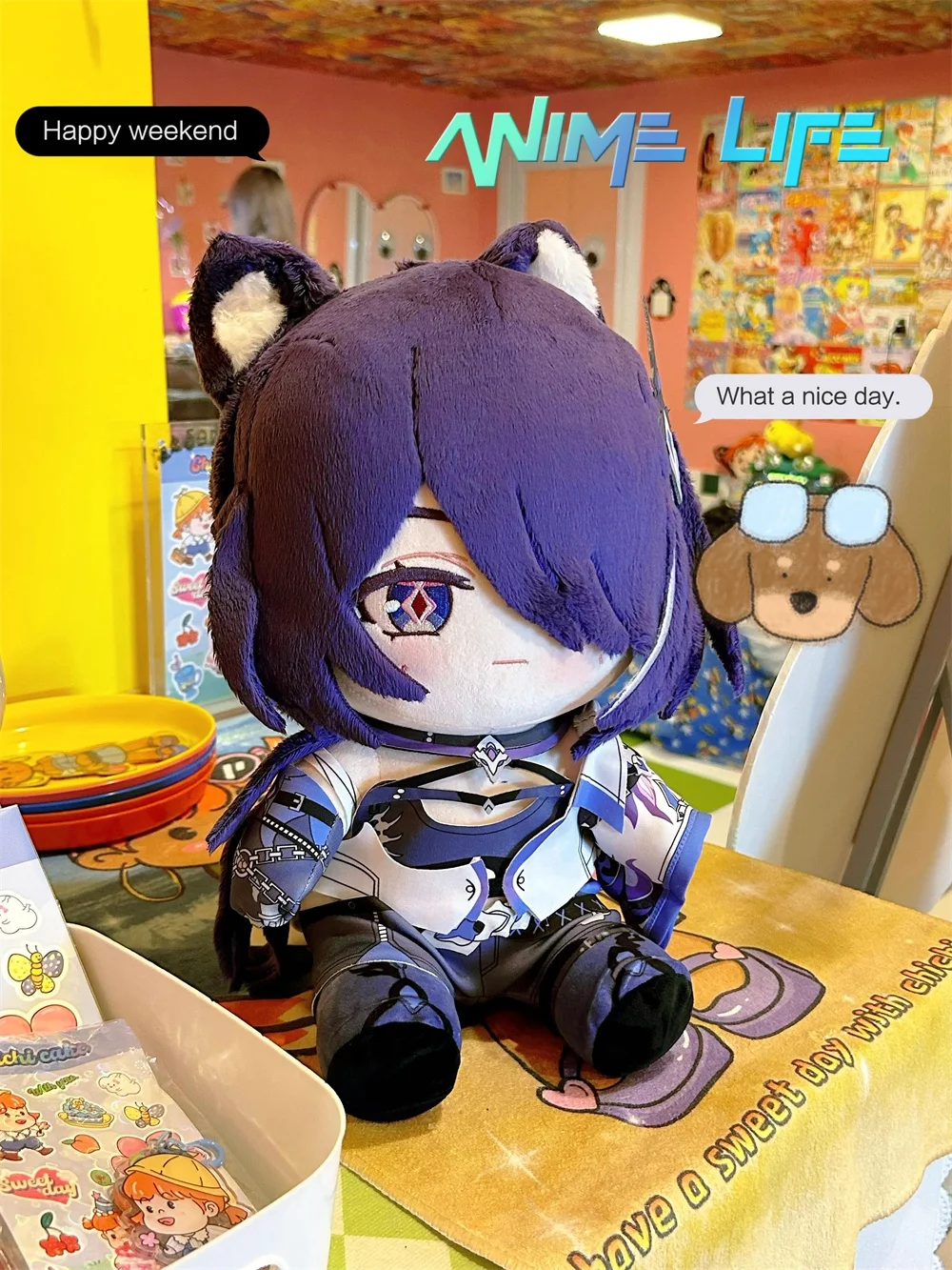 Plushie Honkai: Star Rail Raiden Bosenmori Mei 30cm Doll Toy Sitting Body Clothes Costume Game Cosplay Kids Gift Cute