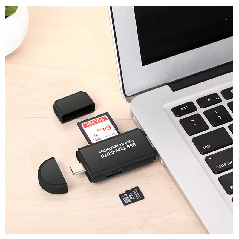 

Multi-function Card Reader OTG TF /SD Card Reader with High-speed Transmission USB All in 1 TypeC For Mobile Phone Computer Came