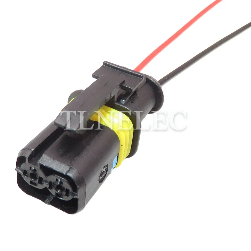 Connecteur de câble de câblage de moteur d'injection électronique de voiture à 2 broches avec fils, relais de démarrage automatique, prises scellées 18286000002